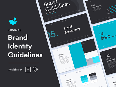 Minimal Brand Guidelines brand brand book brand guidelines brand identity brand manual branding guideline