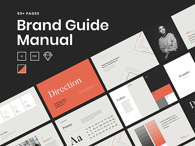 A Brand Manual Template brand book brand guide template brand manual branding