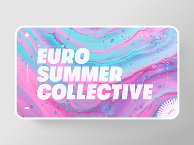 Euro Summer Collective fashion neon web design