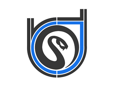 RTS blue logo r snake t
