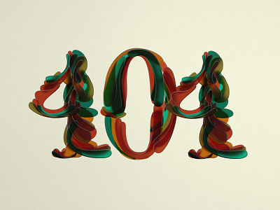 Error_404 3d 3d artist 3dillustration 3dtype 3dtypo c4d colors shapes type typeface