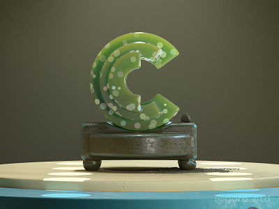 Diverse Letter C 3d 3d artist 3d lettering 3dfont 3dillustration 3dtype 3dtypo art direction c4d comtemporary type design digital art diverse experimental type gore std graphic design redshift3d render type