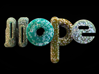 NOPE Lettering 3D