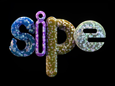 SIPE Lettering 3D 3d 3d artist 3dfont 3dillustration 3dtype 3dtypo animation branding design gore-std illustration lettering 3d logo type