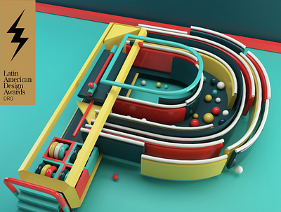 Letter P PlayFont 3d 3d artist 3dfont 3dillustration 3dtype 3dtypo colors constructivism playfont type