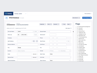 Customize, Drag & Drop, Save app buttons customize database drag drag drop entries fields form form fields icons input menu reorder responsive save layout ui ux web app