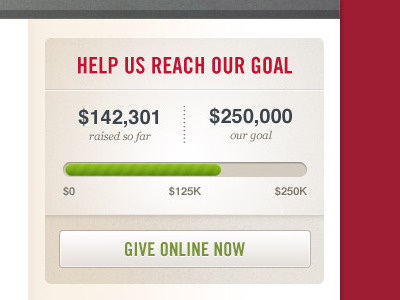Donation Widget donation goal ui web widget