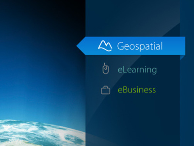 Geospatial blue earth ebusiness elearning featured geospatial icons menu nav