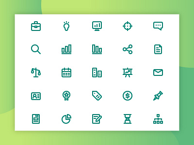 Business And Management Icons app design icon icon set iconography ios ui ux web website