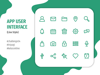 App User Interface app design flat icon icon set iconography ios ui ux web website