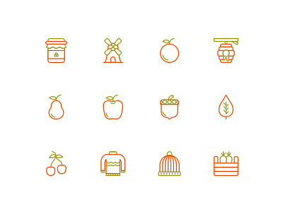 Autumn Line Icon Set