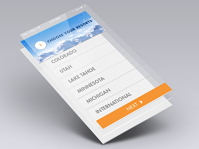 Epic Passfinder Tool colorado mockup skiing snowboarding ui ux vail