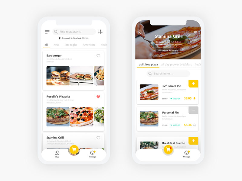 Food Delivery APP by Mengzhen Xiao on Dribbble