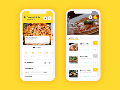 Food Delivery APP app dailyui design flat icon illustration interface mobile screen ui ux