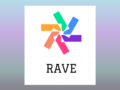 Rave (My New Logo) branding design logo typography ui