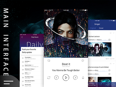 Music App Design ui