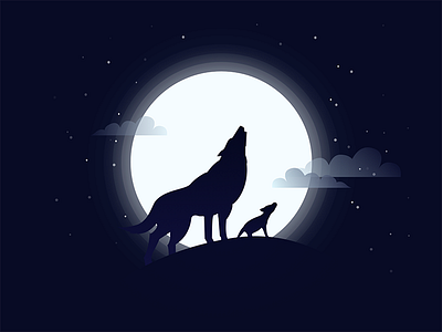 Wolf illustration