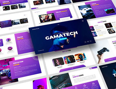 Gamatech – Esport Gaming Powerpoint Template branding business championship competition corporate creative e sport electronic esport event gamers games gaming infographic marketing mobile game modern online play