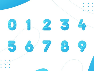 Numbers design hellodribbble icon illustration numbers
