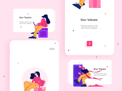 Illustration Company App app brand design brand identity branding design designer flat flatdesign illustration illustration art illustrator minimal typography ui uiux ux web website