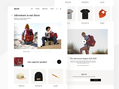 Climber site adventure clean climb climber shop shopify shopping simple typhography ui ui ux uidesign uiux web web design website white