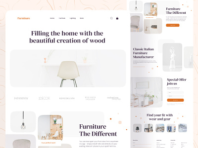 🛍️ Furniture Landing Page 🛍️ clean furniture furniture website header landingpage minimal shop simple typography ui web website website design