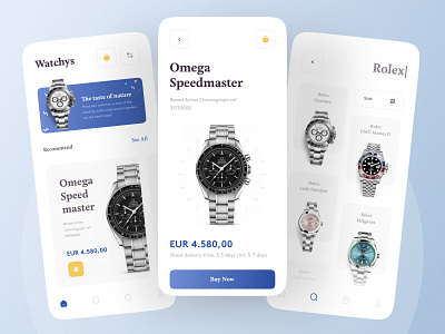 ⌚Watchys Apps⌚ brand identity branding clean clock design minimal phone ui uiux ux watch