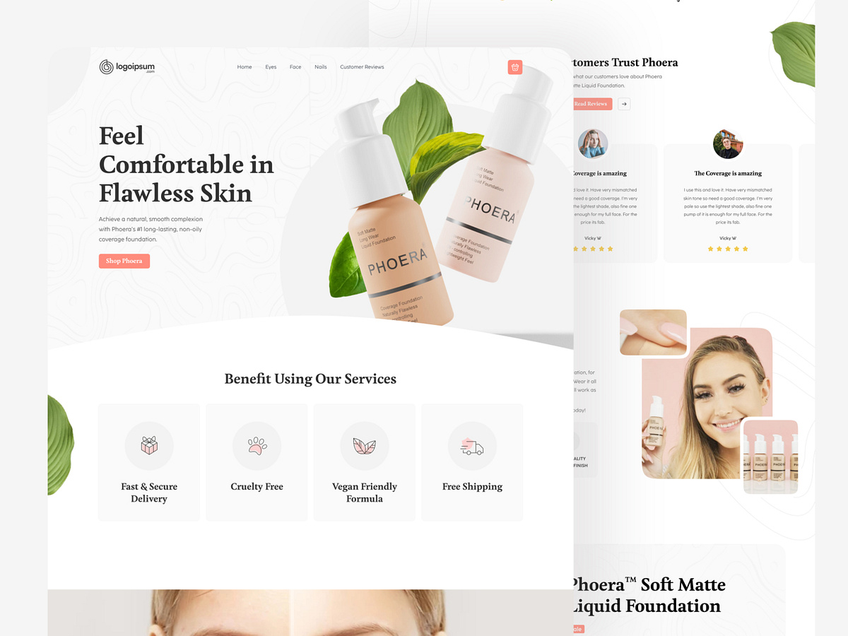 Web - Skincare by Adalahreza 🐺 for Vektora on Dribbble