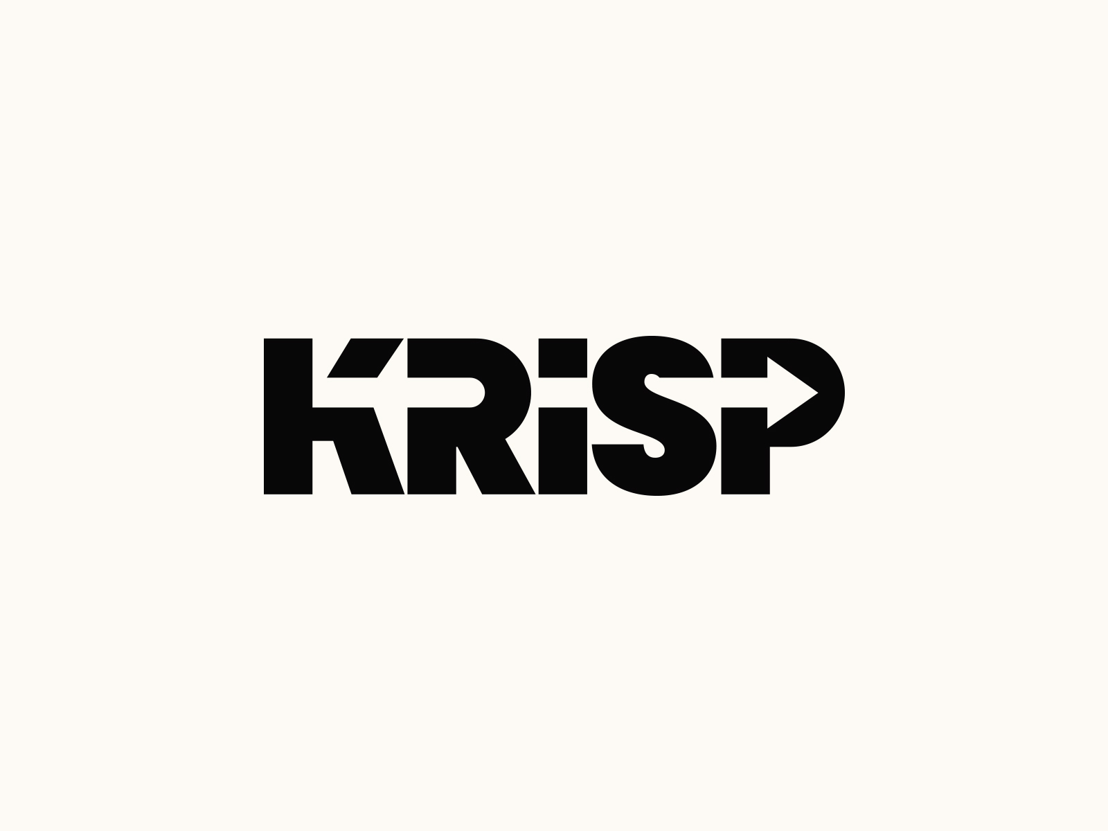 KRISP wordmark logo by Aditya Chhatrala on Dribbble