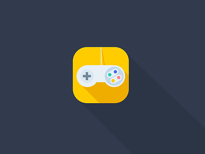 'Nintendo' video game remote iOS Flat App Icon Concept