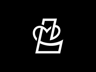 Letter L + Heart Logo Design