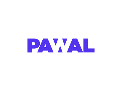 PAWAL logo design - Negative space logo