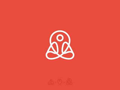 Yoga Place Logo / Mark best brand branding flat icon identity inspiration logo mark minimal pin yoga