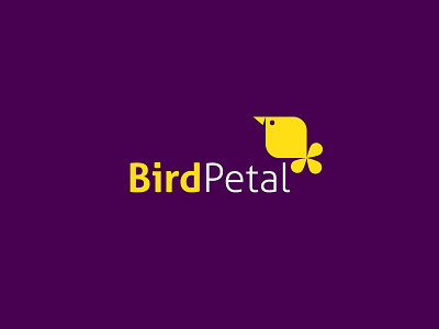 BirdPetal Logo animal beautiful gold golden identity brand illustration inspiration inspirational logotype mark petal symbol branding symbol mark icon