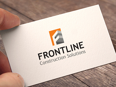 Frontline Construction Solutions logo / mark best black home brand branding building creative identity inspiration inspirational letter logo logotype mark