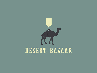 Desert Bazaar Logo app ui ux design bazaar shop creative brand identity branding flat minimal symbol best idea clever best logo mark icon illustration market purchase awesome shopping buy