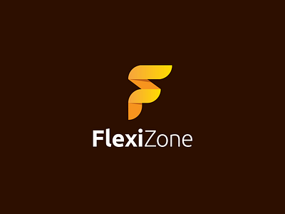 Flexizone Final Logo brand branding identity creative idea clever awesome illustration beautiful best inspiration inspirational best letter logotype f logo icon symbol negative space flat minimal