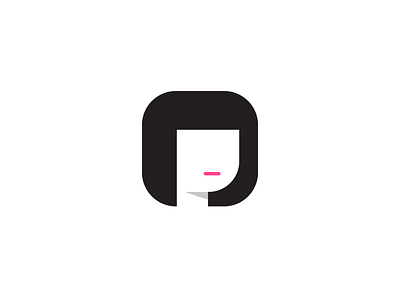 dribbble Girl black ‪‎design‬ girl identity mark monogram symbol ‎illustration‬ ‪logo ‪‎icon‬ ‪‎minimal‬ ‪‎negativespace‬ ‪‎simple‬