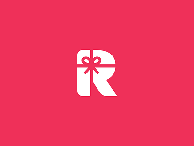 R + Gift Logo / Mark gift icon illustration logo mark monogram minimal pokemon logotype r symbol