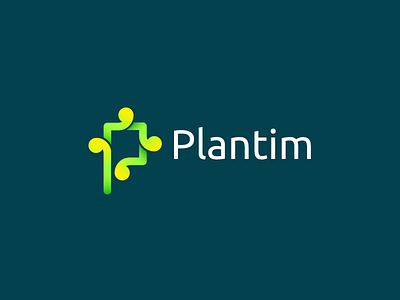 Plantim Logo ( P for Plant )