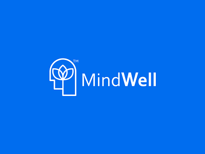 Mindwell Logo brain branding icon idea identity illustration logo logotype mark mind minimal symbol