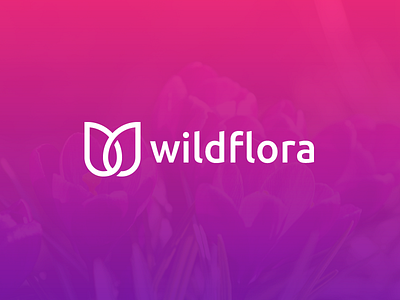 WildFlora Logo  ( W + flower )