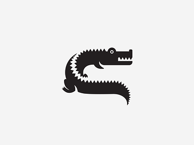 C for Crocodile animal crocodile branding icon idea identity illustration logo logotype mark monogram symbol typography