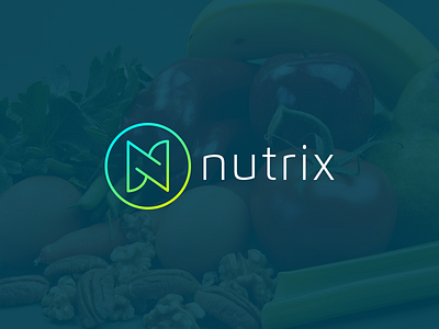 Nutrix Logo branding food health idea identity illustration logo minimal restaurant simple