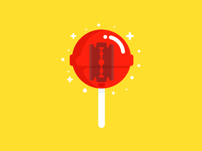 Some People are like this Lollipop :D creative blood identity logo branding food colors illustration lollipop
