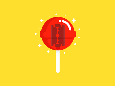 Some politicians are like this Lollipop :D blood branding colors creative food identity illustration logo lollipop