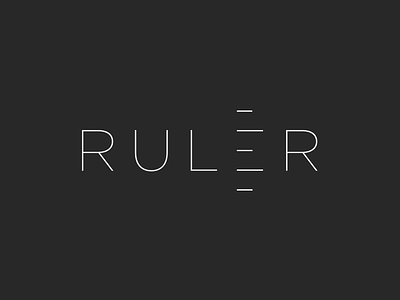 Ruler ( ver.2 ) branding clever logos icon idea identity illustration logo mark monogram ruler symbol