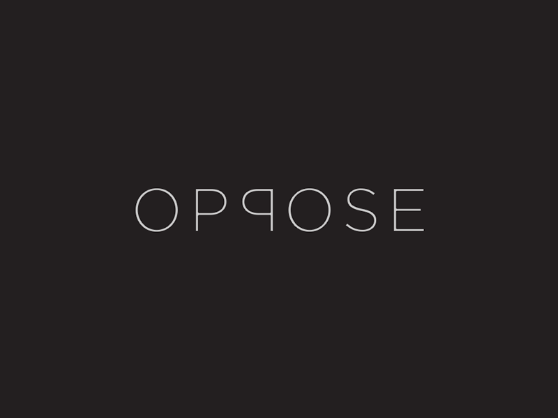 Oppose - Wordmark wordmark symbol oppose monogram mark logo illustration identity idea icon logos clever