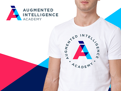 Augmented Intelligence Academy ( AIA ) Logo augmented branding education icon idea identity illustration intelligence logo mark monogram symbol