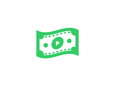 Earn Logo (WIP) Watch Videos and earn money branding idea icon identity illustration logo logotype negative space mark money payment